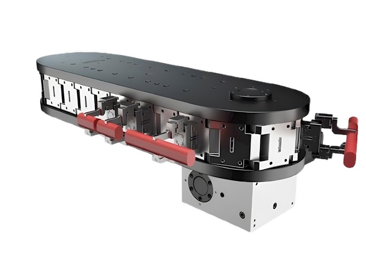 The parallel axis conveyor is a cam mechanism produced by Colombo Filippetti. Contact us for more information, or use our configurator to customize it